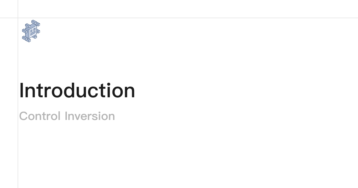 Introduction · Control Inversion